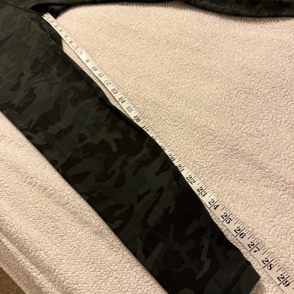 Lululemon Align Pant Full Length 28" Leggings Incognito Camo Multi Gator Green - Picture 10 of 16